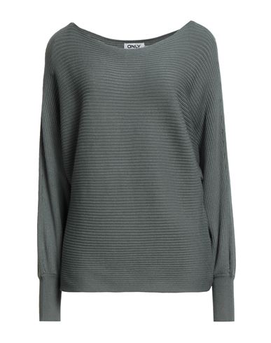 Only Our Story Woman Sweater Sage Green Size M Viscose, Nylon In Gray