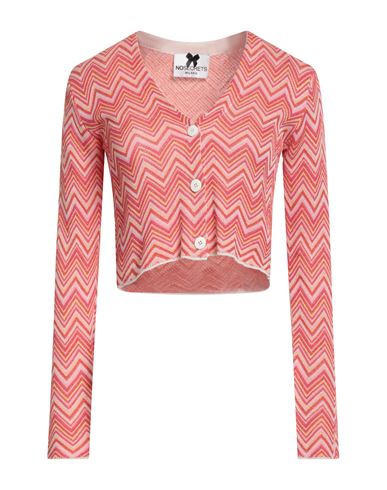 No Secrets Woman Cardigan Fuchsia Size 6 Cotton, Acrylic, Metallic Fiber In Pink