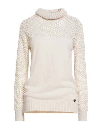 Gai Mattiolo Love To Love Woman Turtleneck Beige Size L Wool, Acrylic In Neutral