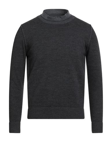 H953 Man Sweater Charcoal Size 36 Merino Wool In Gray