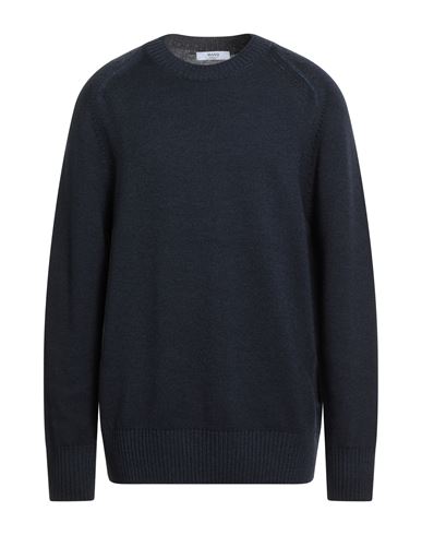 Masq Man Sweater Midnight Blue Size 46 Merino Wool In Blue