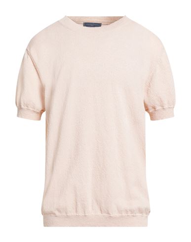 Daniele Fiesoli Man Sweater Light Pink Size Xxl Organic Cotton, Polyamide In Pink