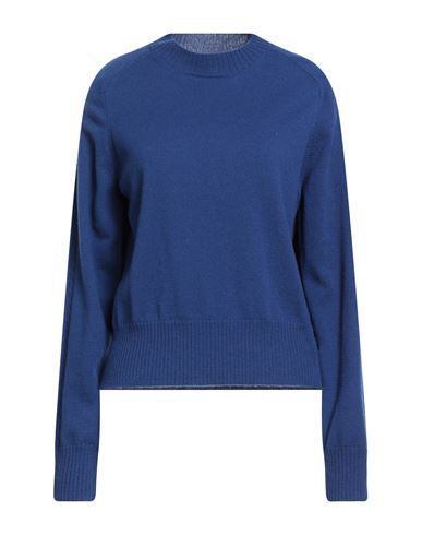 White Wise Woman Sweater Blue Size L Wool, Cashmere In Blue