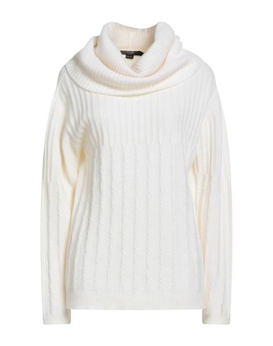 Seventy Venezia Woman Turtleneck Ivory Size M Wool, Cashmere In White
