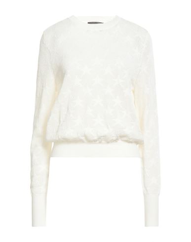 Lorena Antoniazzi Woman Sweater Ivory Size 6 Cotton, Cashmere In White