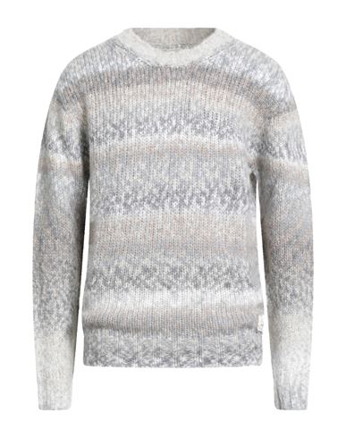 Bob Man Sweater Light Grey Size Xxl Wool, Acrylic, Polyamide, Alpaca Wool In Gray
