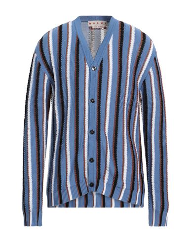 Marni Man Cardigan Sky Blue Size 42 Cotton