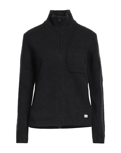 C.p. Company C. P. Company Woman Cardigan Black Size Xxl Polyamide, Alpaca Wool, Polyester In Black