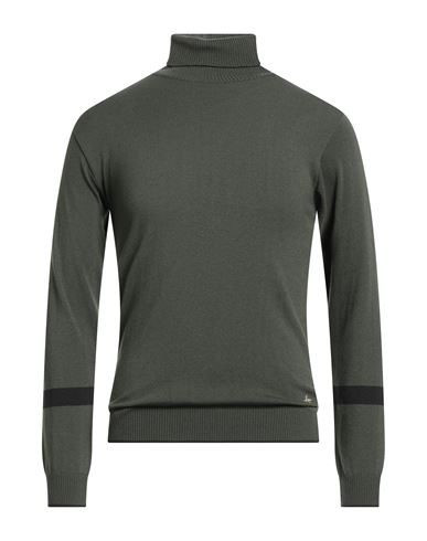 Alessandro Gilles Man Turtleneck Military Green Size Xxl Merino Wool, Polyamide, Polyacrylic, Elasta In Green