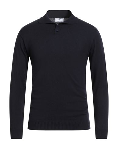 Alessandro Gilles Man Sweater Midnight Blue Size Xxl Merino Wool, Polyacrylic, Polyamide, Elastane In Blue