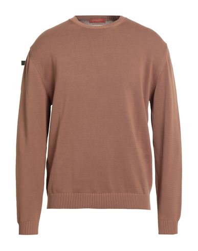 Daniele Fiesoli Man Sweater Brown Size L Cotton In Brown