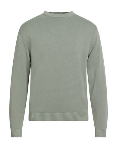 Daniele Fiesoli Man Sweater Sage Green Size M Cotton In Green