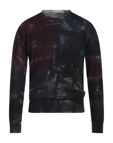 Bob Man Sweater Charcoal Size L Virgin Wool In Multi