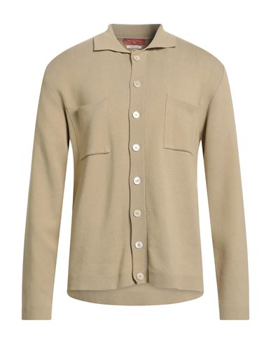 Daniele Fiesoli Man Cardigan Camel Size L Cotton In Black