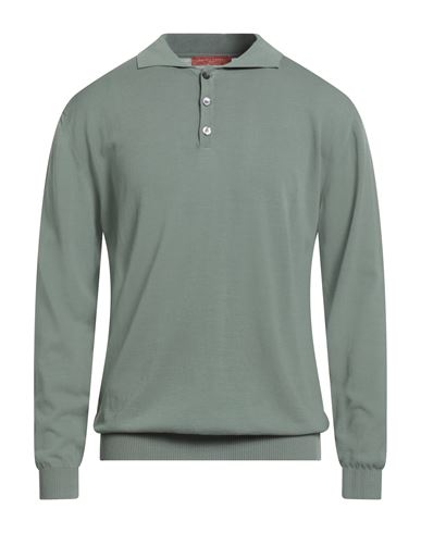 Daniele Fiesoli Man Sweater Sage Green Size Xl Cotton In Green