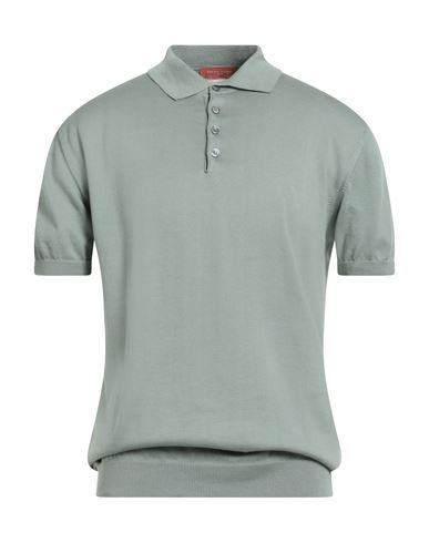 Daniele Fiesoli Man Sweater Sage Green Size L Cotton In Green