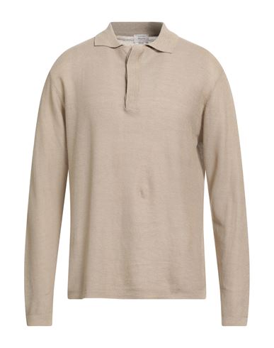 Daniele Fiesoli Selezione Man Sweater Camel Size L Silk, Linen In Neutral