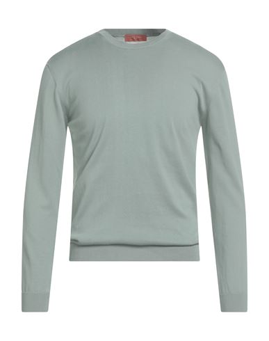 Daniele Fiesoli Man Sweater Sage Green Size S Cotton In Green