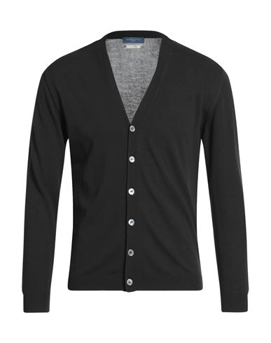 Daniele Fiesoli Man Cardigan Black Size S Cotton In Black