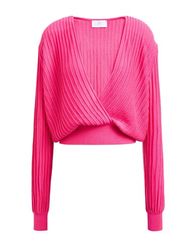 Nenette Woman Sweater Fuchsia Size S Cotton, Acrylic In Pink