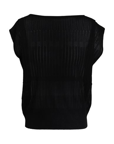 Nenette Woman Sweater Black Size S Viscose, Polyester In Black