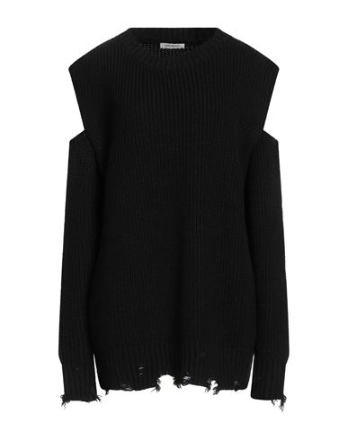 Hinnominate Woman Mini Dress Black Size M Acrylic, Viscose, Wool, Alpaca Wool In Black