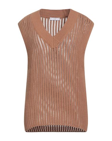 Fedeli Woman Sweater Brown Size 6 Cotton
