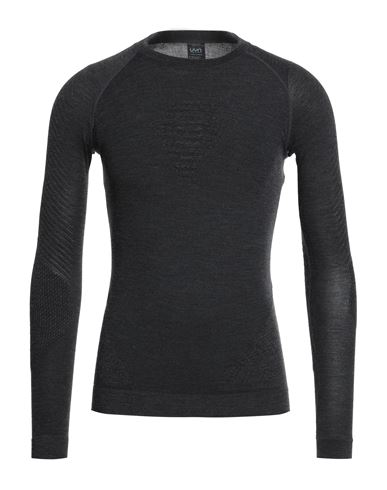 Uyn Man Sweater Charcoal Size S/m Polyamide, Lyocell, Polyester, Polypropylene, Cashmere In Black