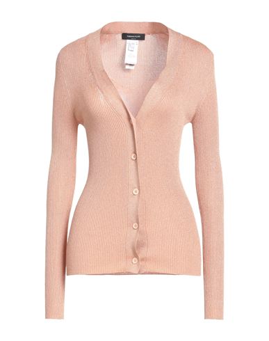 Fabiana Filippi Woman Cardigan Copper Size 6 Viscose, Metallic Fiber In Pink