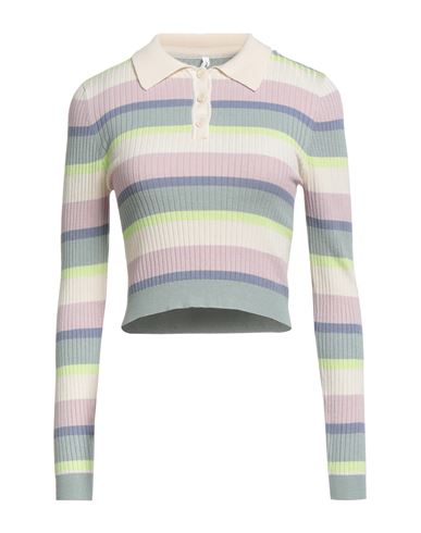 Only Woman Sweater Beige Size M Viscose, Nylon In Multi