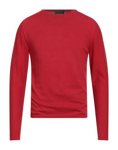 Lucques Man Sweater Red Size 36 Cotton In Red