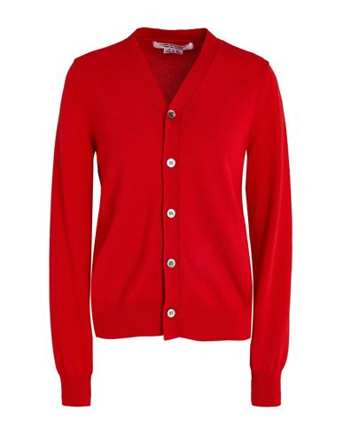 Comme Des Garçons Woman Cardigan Red Size M Cashmere In Red