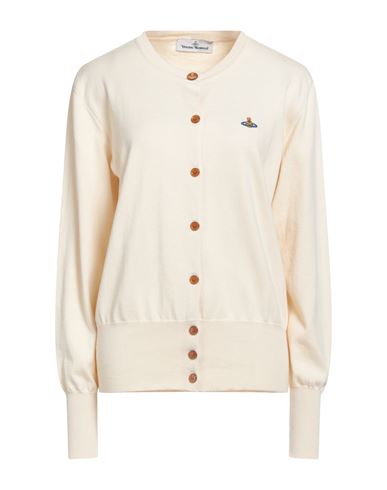Vivienne Westwood Woman Cardigan Cream Size L Organic Cotton, Cashmere In Neutral