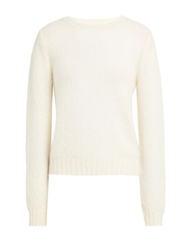Jil Sander + Woman Sweater Ivory Size 2 Mohair Wool, Polyamide In White