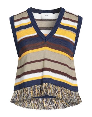Solotre Woman Sweater Marigold Size 3 Cotton In Multi