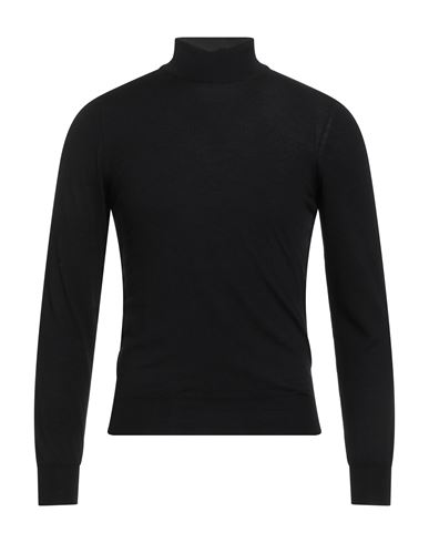 Stile Latino Man Turtleneck Black Size 44 Wool In Black