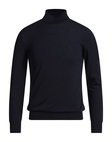 Stile Latino Man Turtleneck Navy Size 38 Wool In Blue