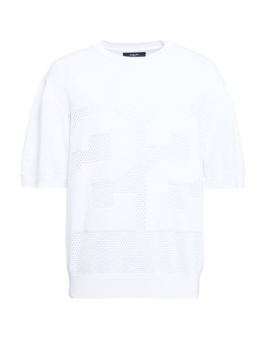 Amiri Man Sweater White Size L Cotton In White