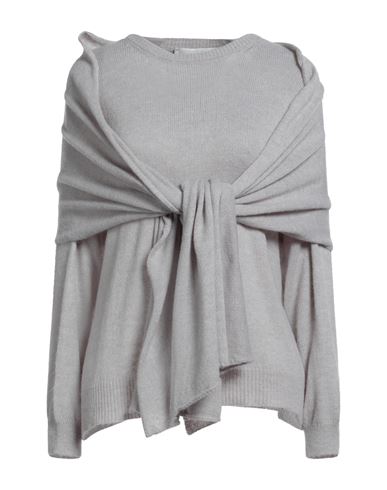Haveone Woman Sweater Light Grey Size Onesize Acrylic, Polyamide, Wool, Viscose In Gray