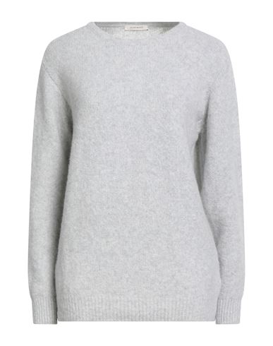Homeward Clothes Co. Woman Sweater Light Grey Size L Merino Wool, Nylon, Cashmere, Elastane In Gray