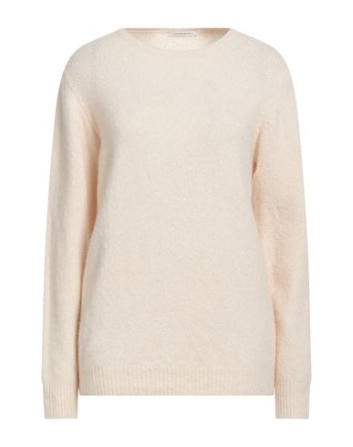 Homeward Clothes Co. Woman Sweater Ivory Size L Merino Wool, Nylon, Cashmere, Elastane In White