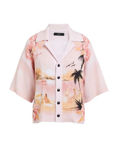 Amiri Woman Cardigan Pink Size L Cotton In Pink