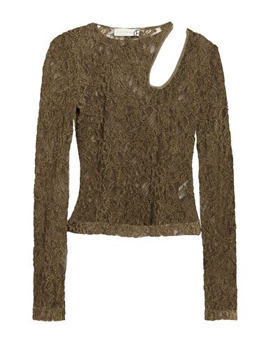 Haveone Woman Top Military Green Size M Polyamide, Viscose, Elastane