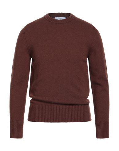 Masq Man Sweater Chocolate Brown Size 40 Wool