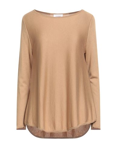 Snobby Sheep Woman Sweater Camel Size 8 Silk, Cashmere In Brown