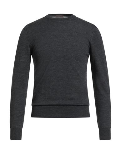 Stile Latino Man Sweater Charcoal Size 38 Wool In Gray