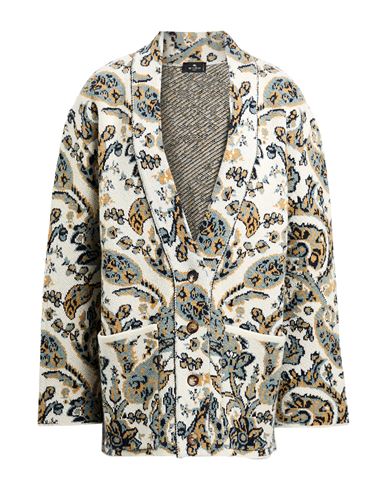 Etro Woman Cardigan Off White Size 8 Wool In White
