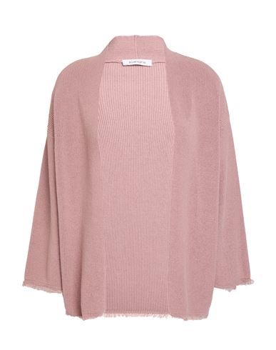 Kangra Cashmere Kangra Woman Cardigan Antique Rose Size 6 Cotton In Pink