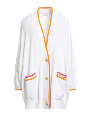 Ballantyne Woman Cardigan White Size 8 Cotton In White