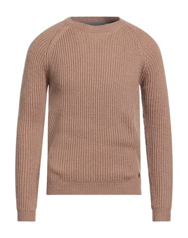 Yes Zee By Essenza Urban Man Sweater Camel Size 3xl Polyester, Acrylic, Nylon, Merino Wool In Neutral